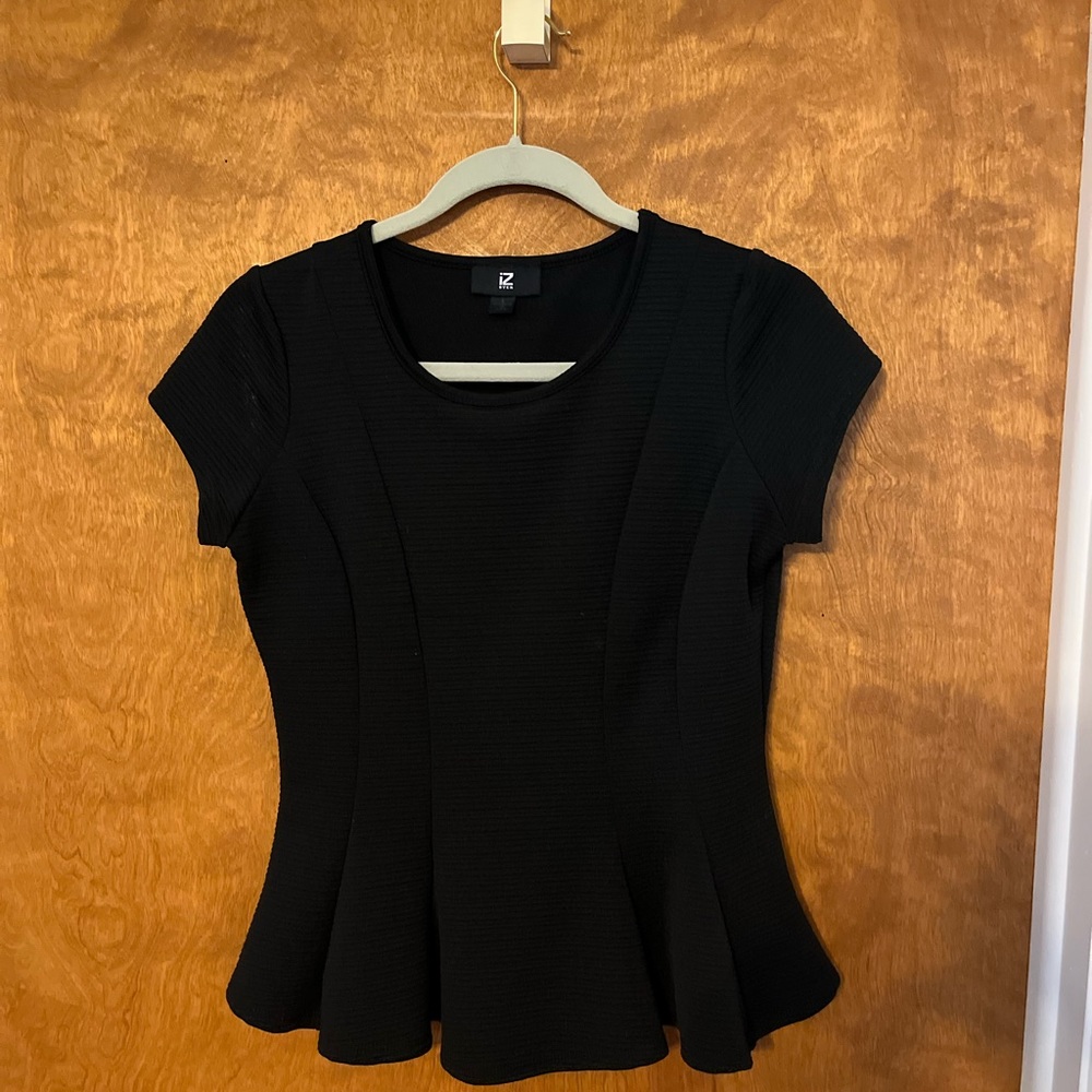 Black Peplum Top